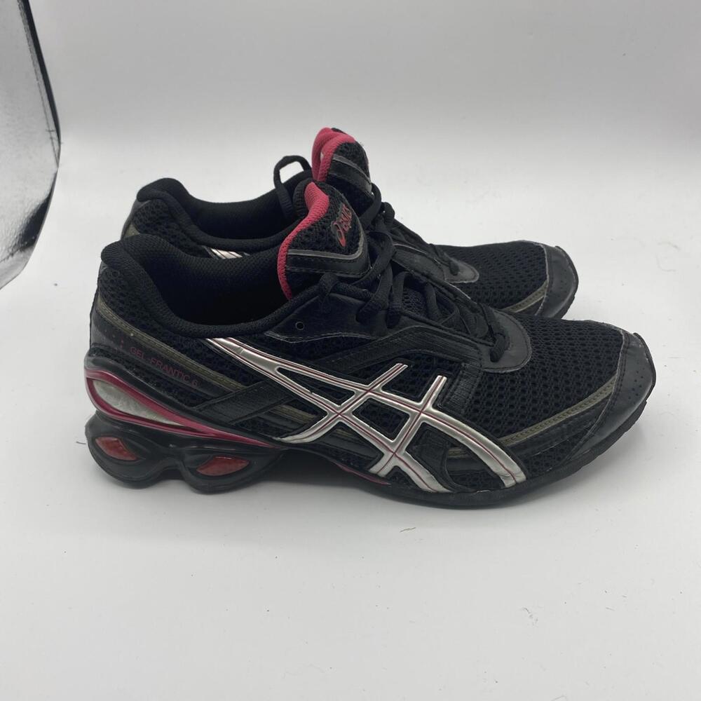 Asics Womens Shoes Gel-Frantic 6 Athletic Running Black Fushsia T1E5N Size 7.5